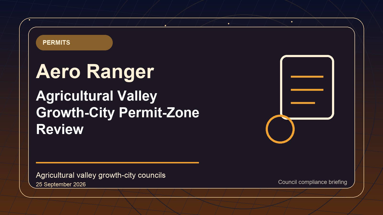 Generic permit-zone review card showing resident parking bays, permit status, zone boundary and reviewer notes