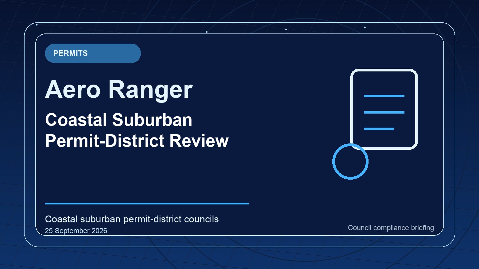 Generic permit-district review card with coastal suburban parking bays, permit status, zone boundary and reviewer notes