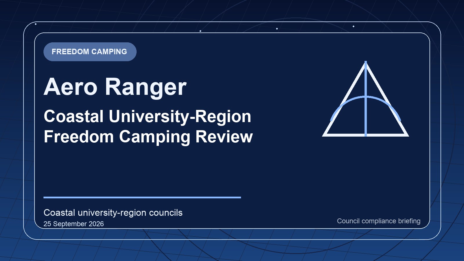 Generic coastal freedom camping review card with reserve parking, stay-limit context and reviewer outcome notes
