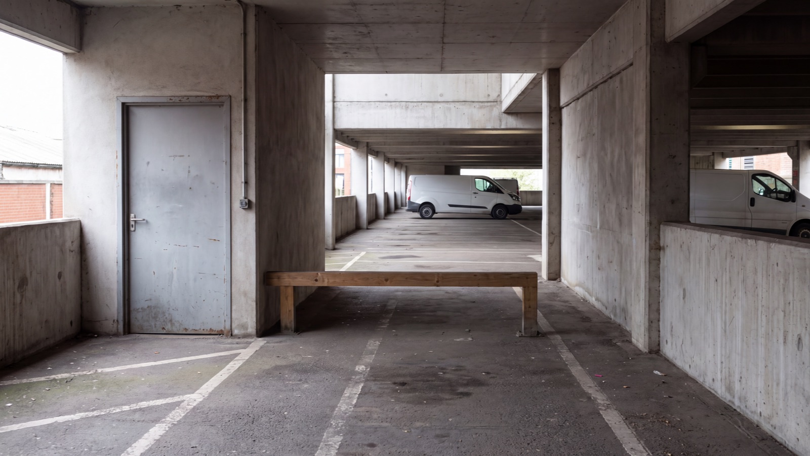 Parking access setting in natural light