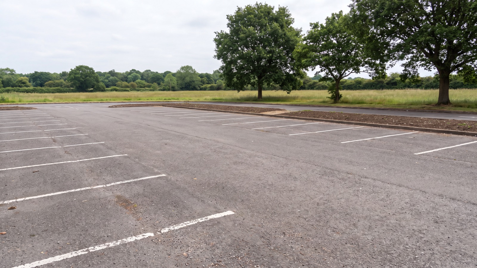 Parking access setting in natural light