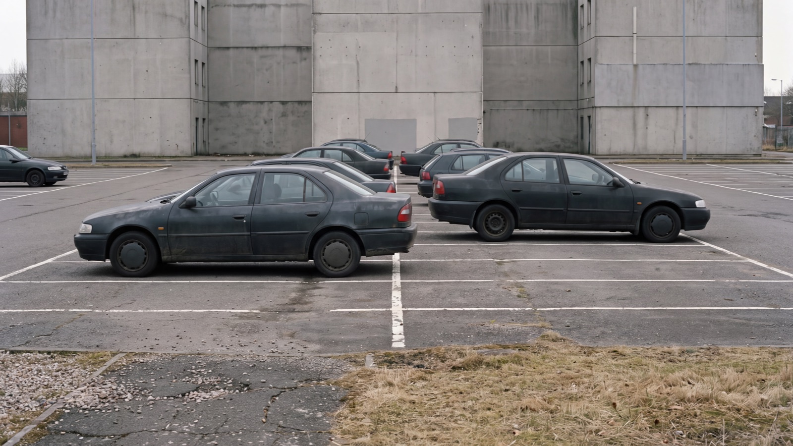 Parking access setting in natural light