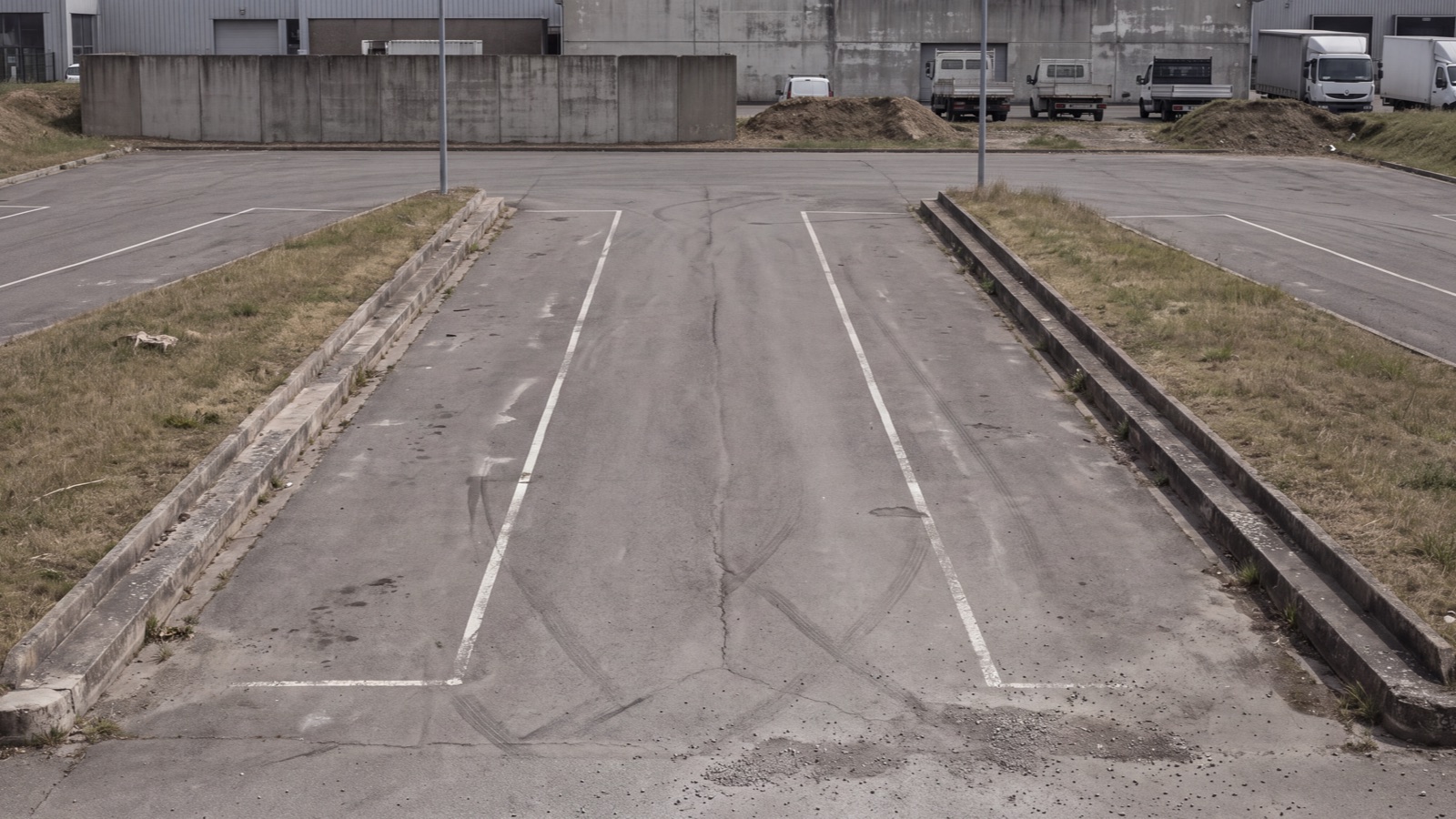 Parking access setting in natural light