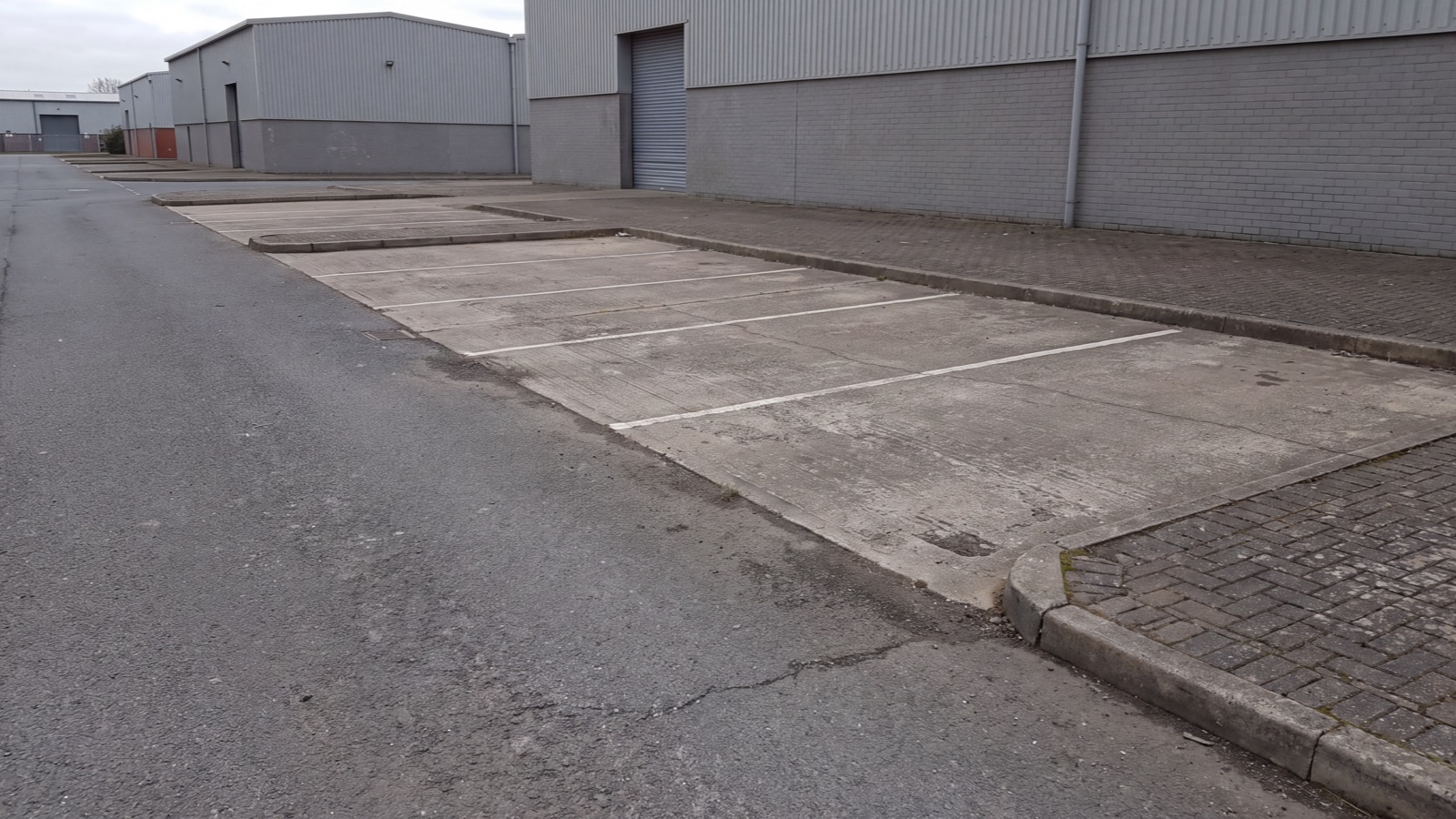 Parking access setting in natural light