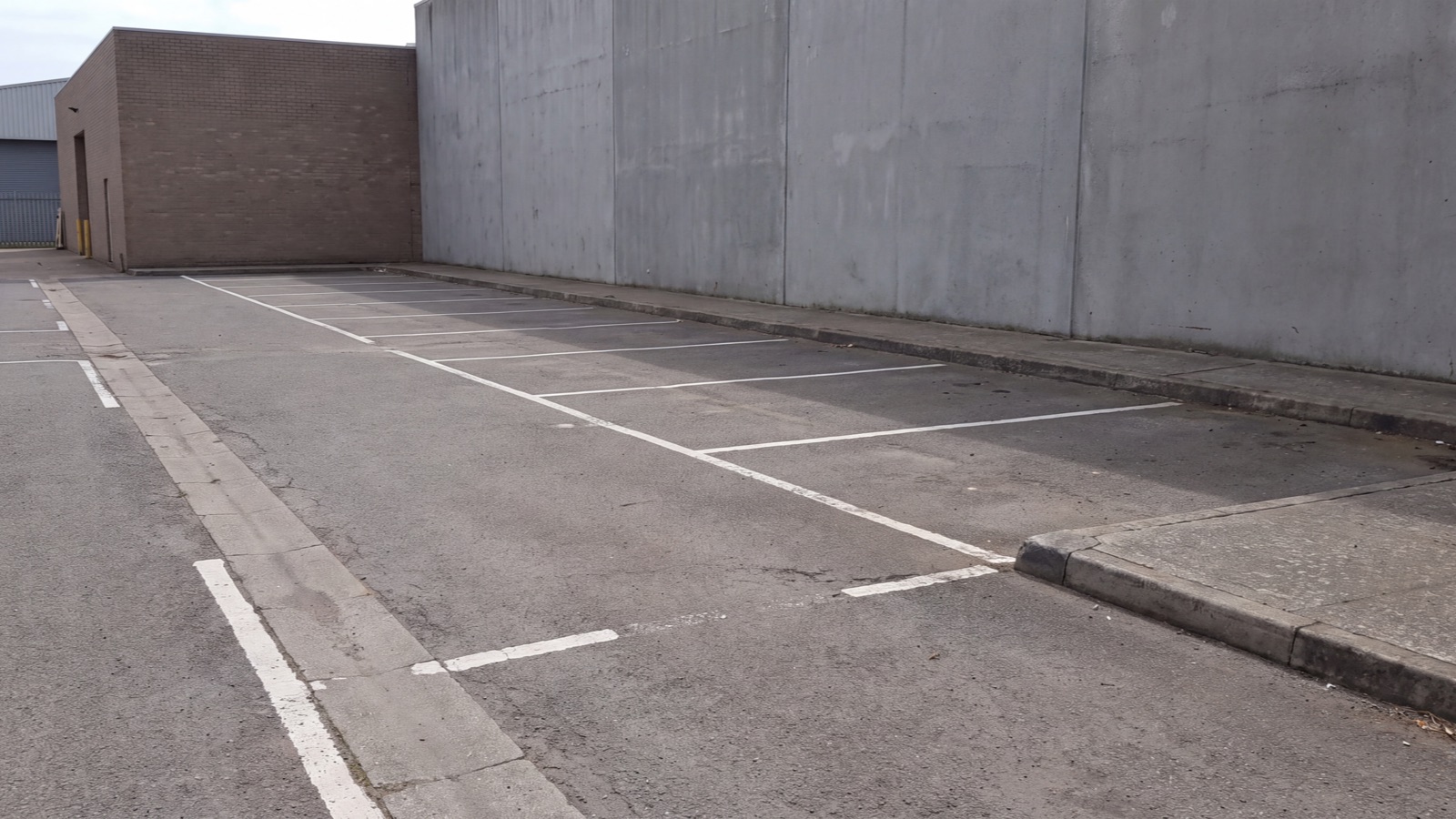 Parking access setting in natural light