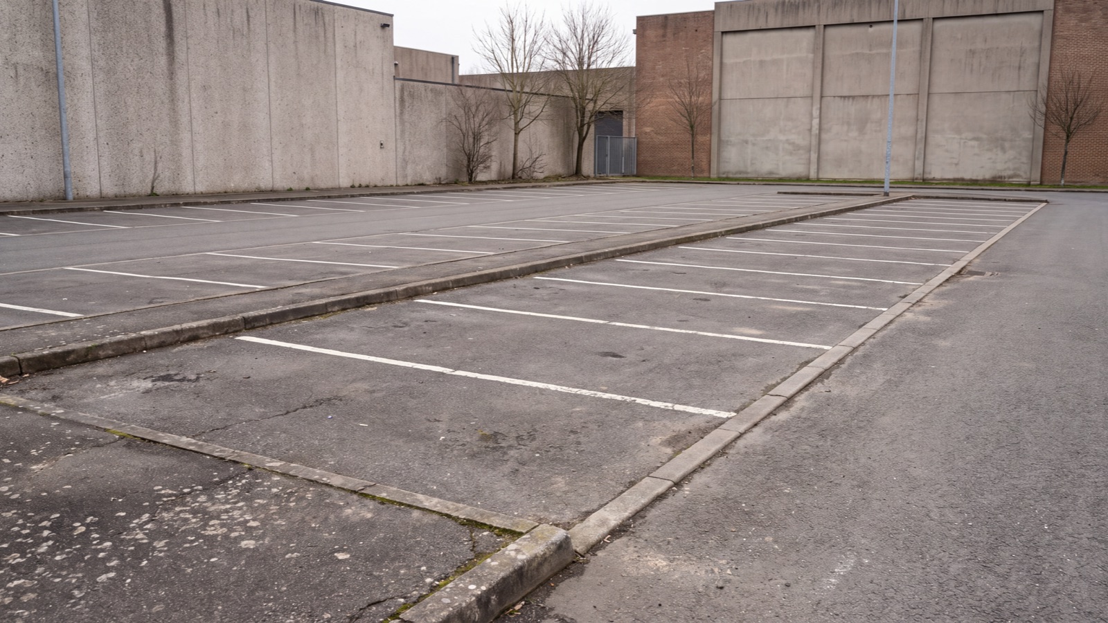 Parking access setting in natural light
