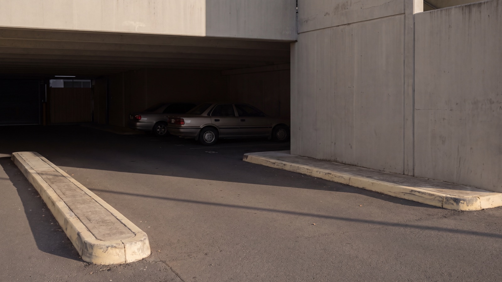 Parking access setting in natural light