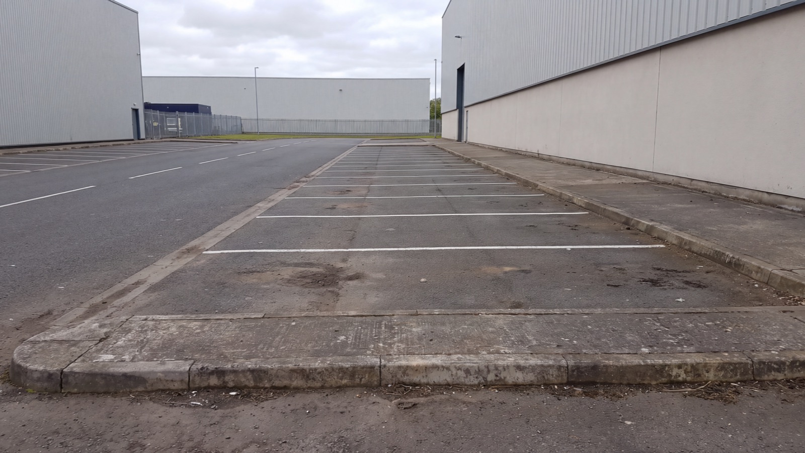 Parking access setting in natural light