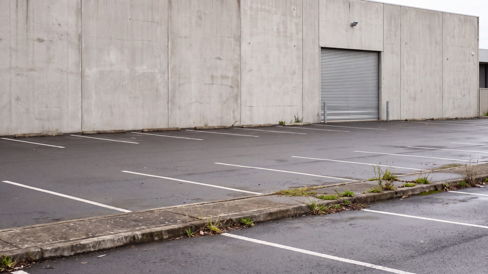 Parking access setting in natural light