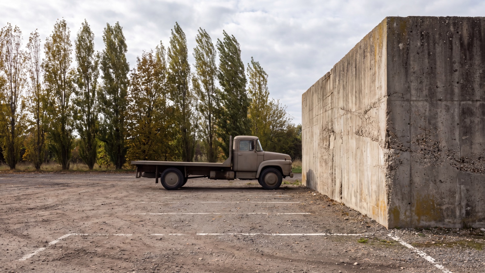 Parking access setting in natural light
