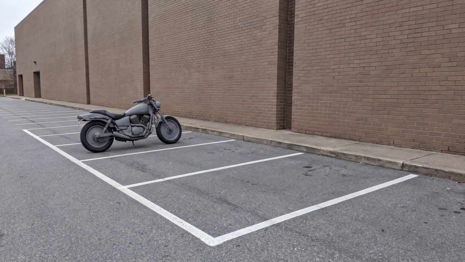 Parking access setting in natural light