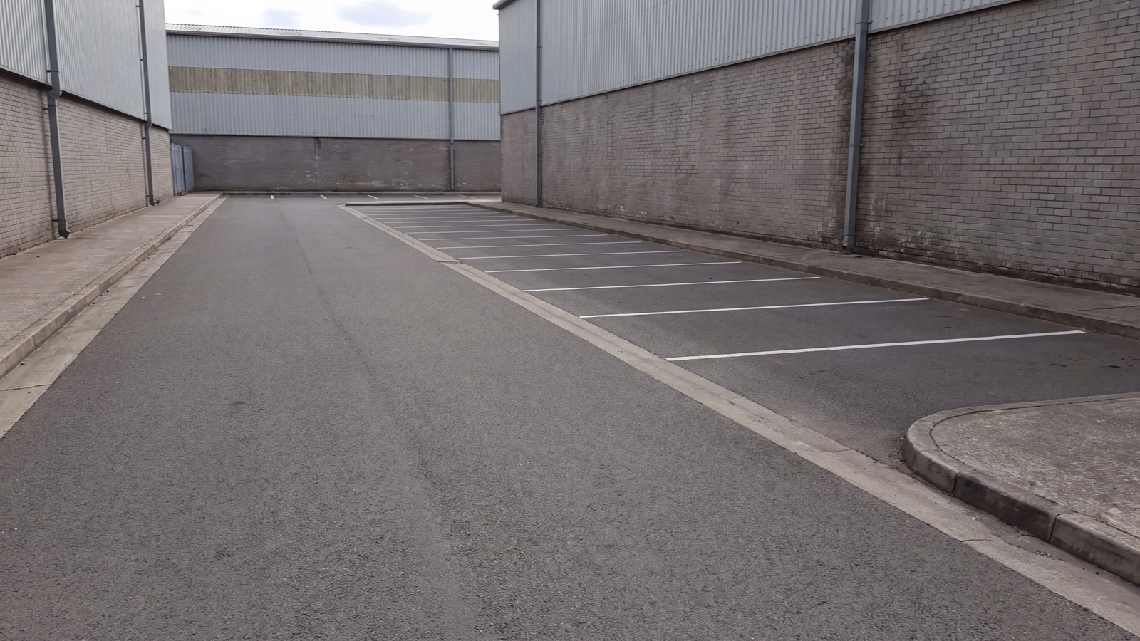 Parking access setting in natural light