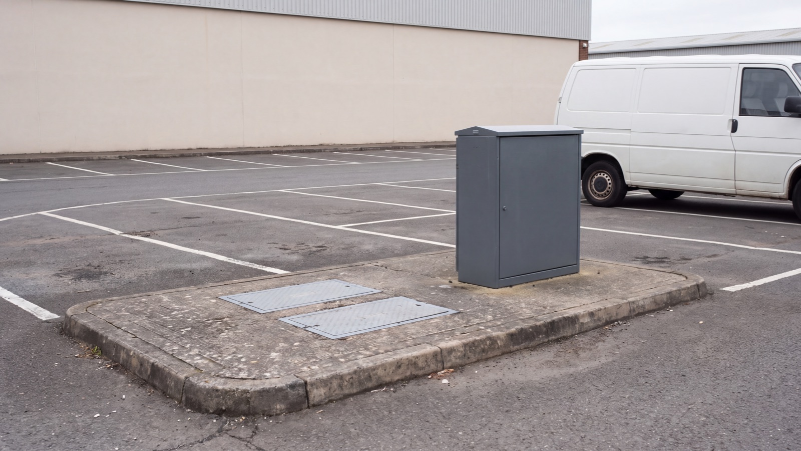 Parking access setting in natural light