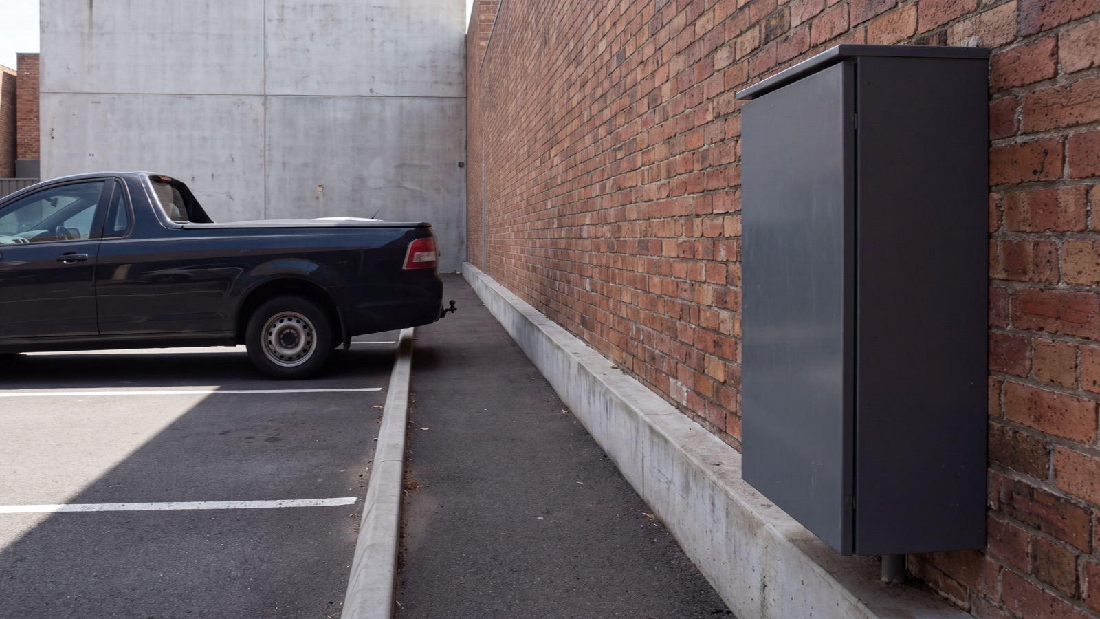 Parking access setting in natural light