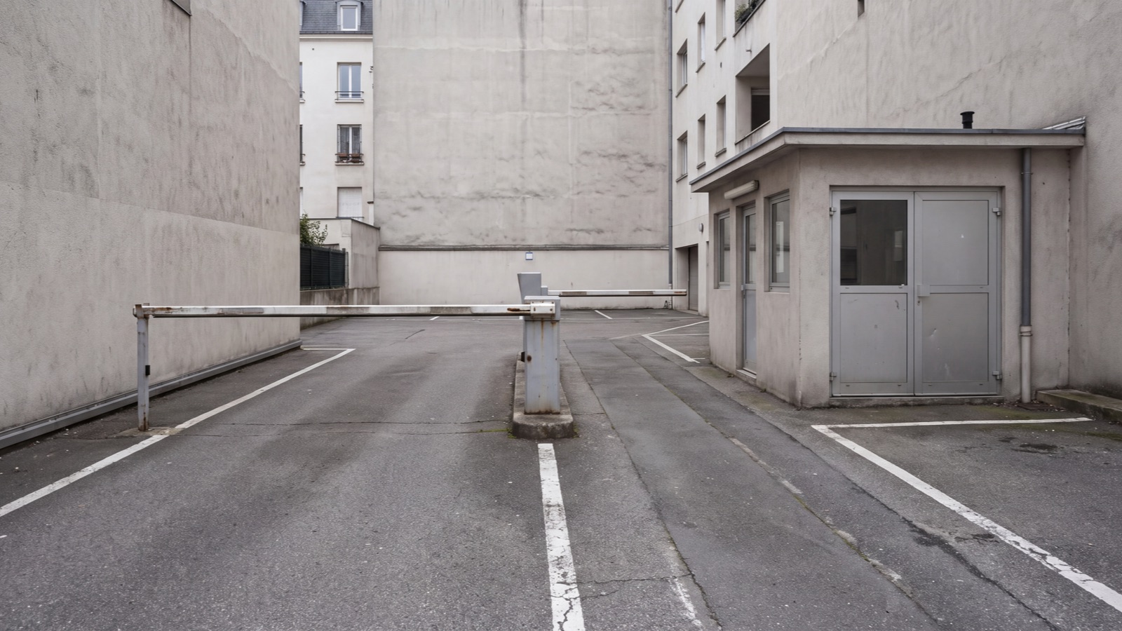 Parking access setting in natural light