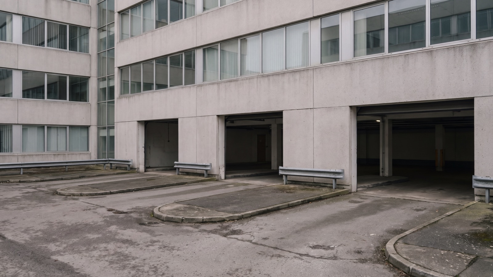 Parking access setting in natural light