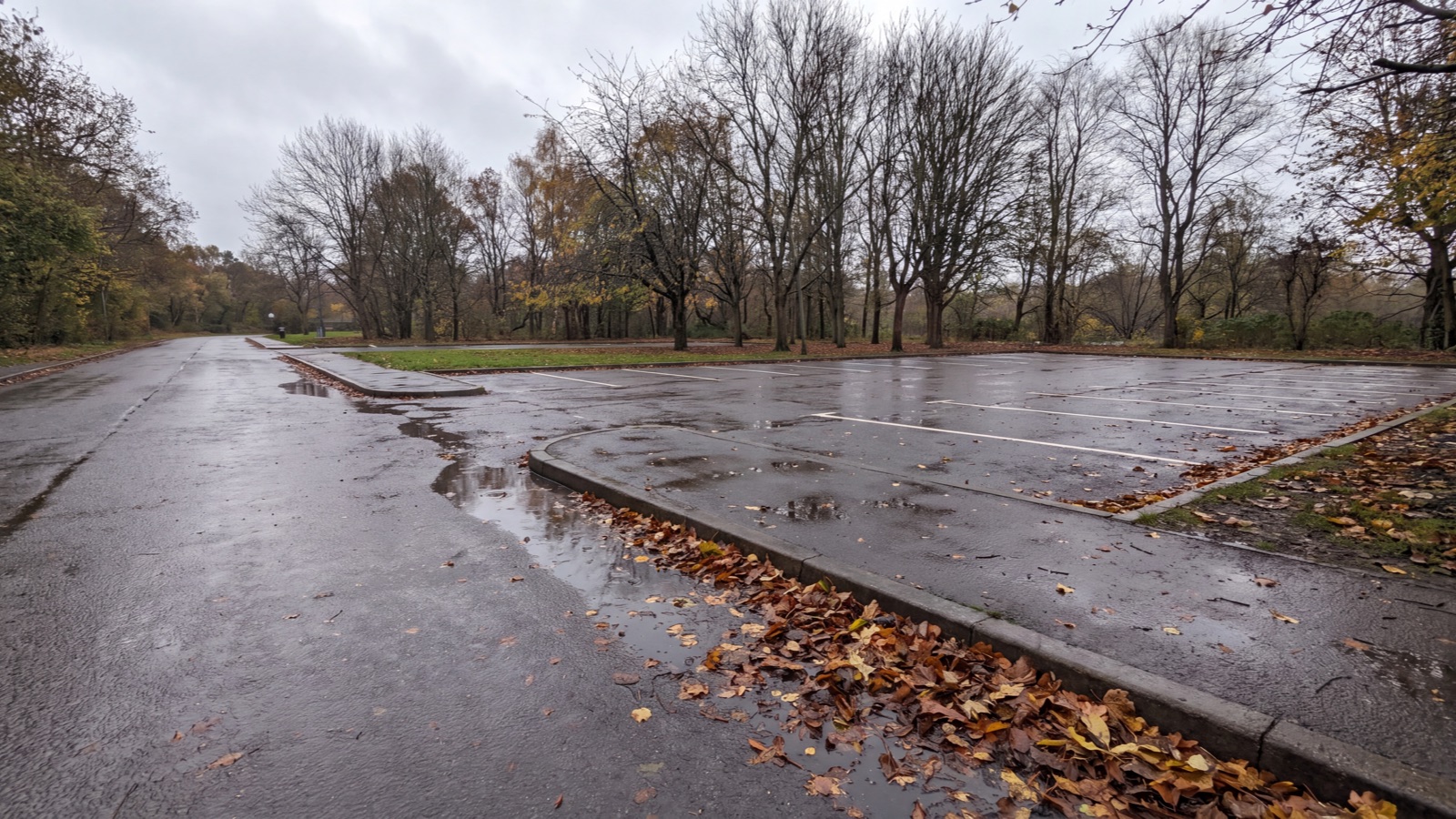 Parking access setting in natural light