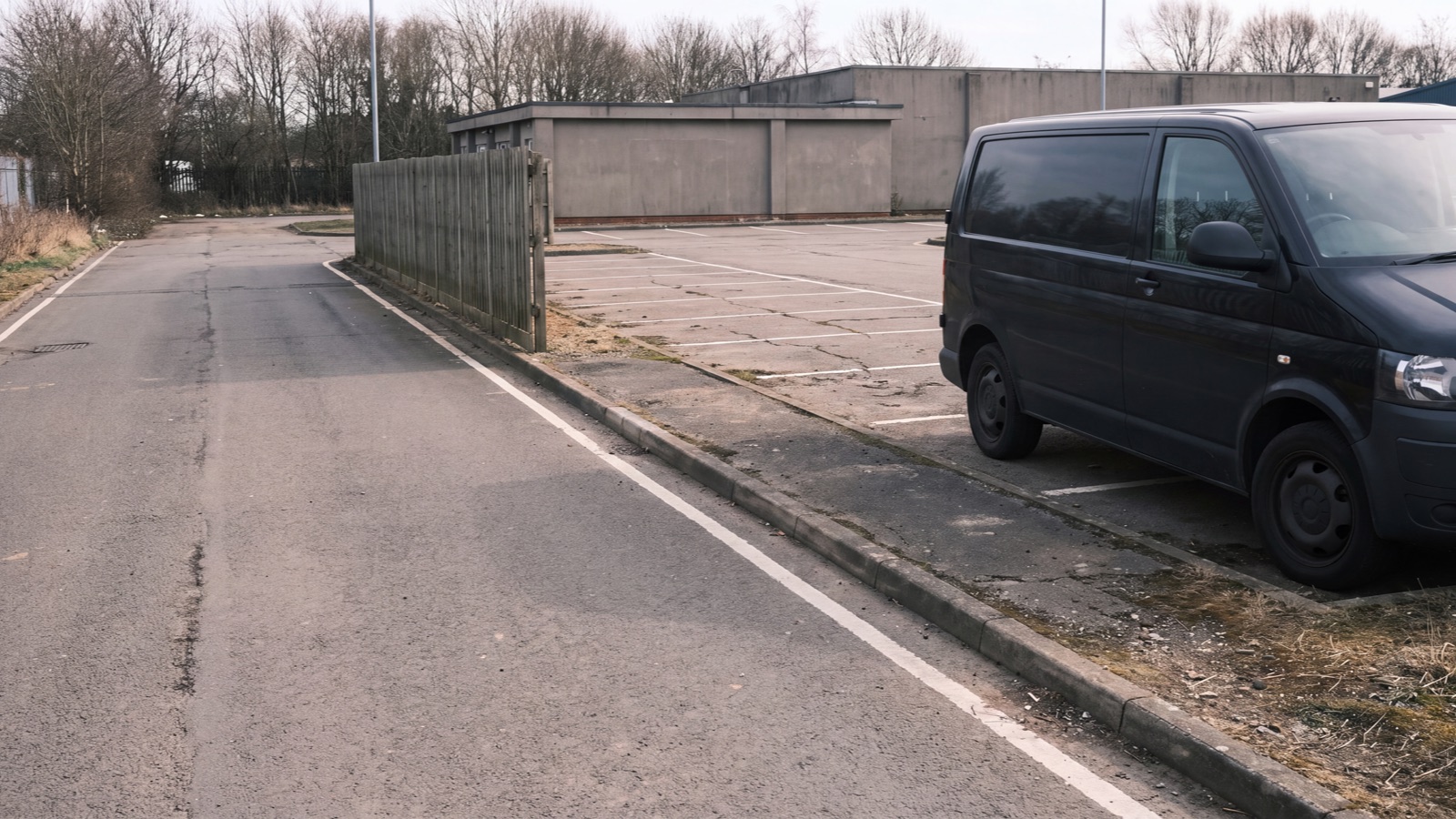 Parking access setting in natural light