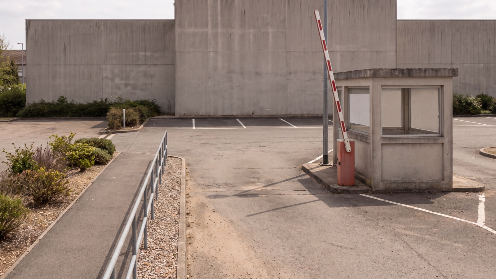 Parking access setting in natural light