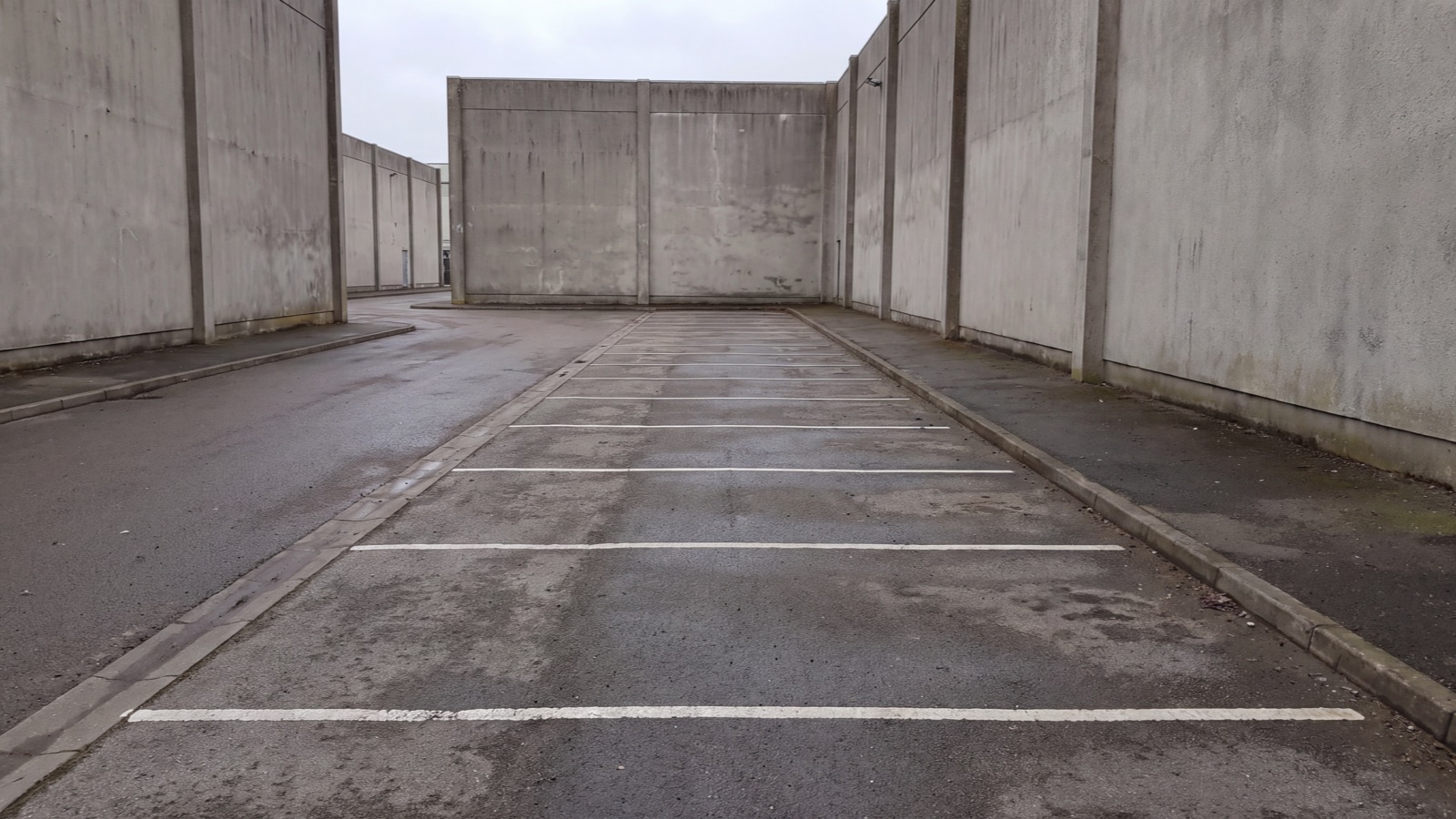 Parking access setting in natural light
