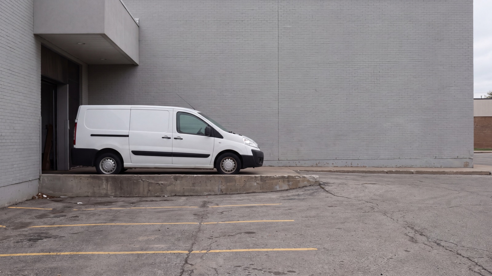 Parking access setting in natural light