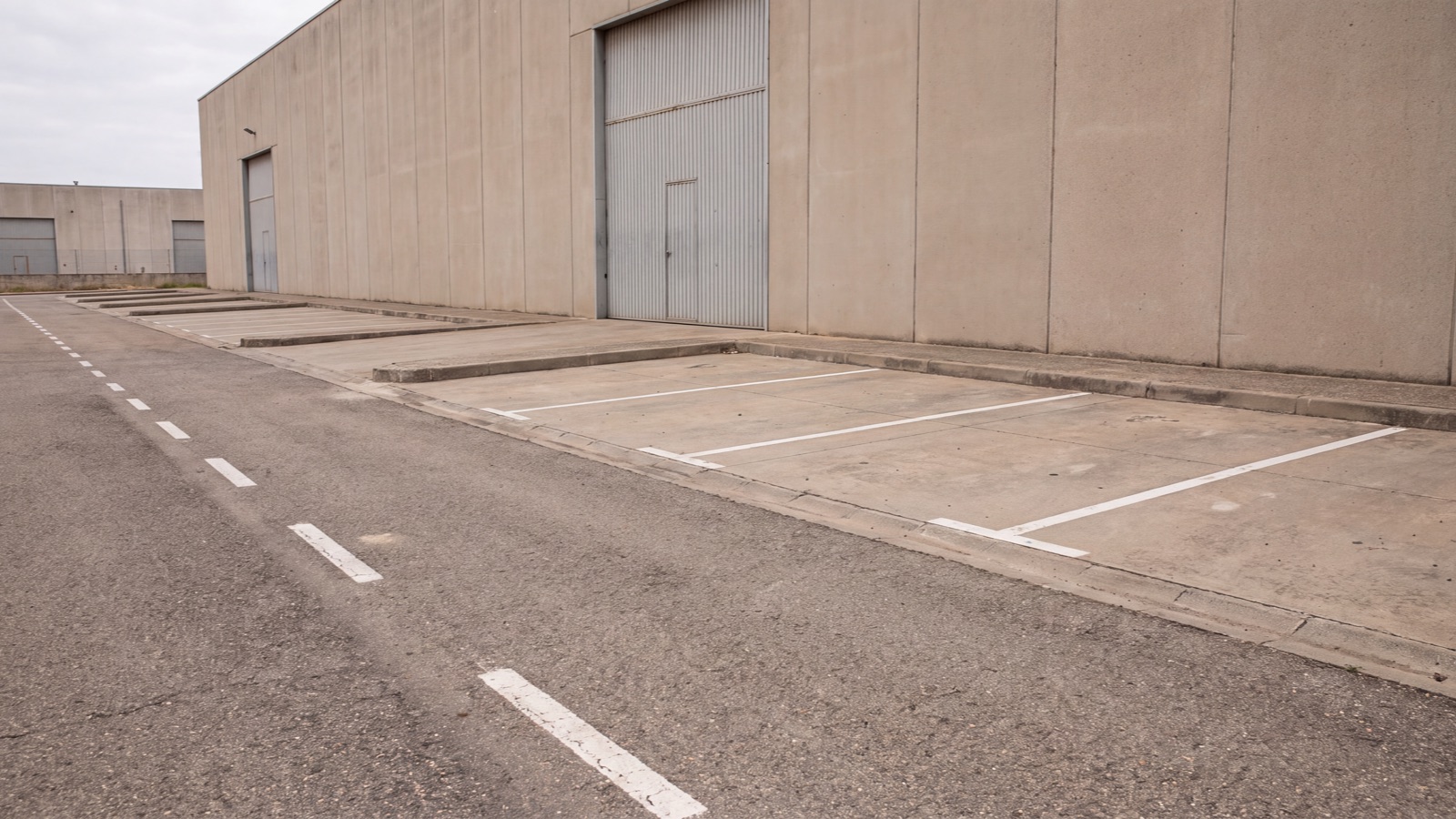 Parking access setting in natural light