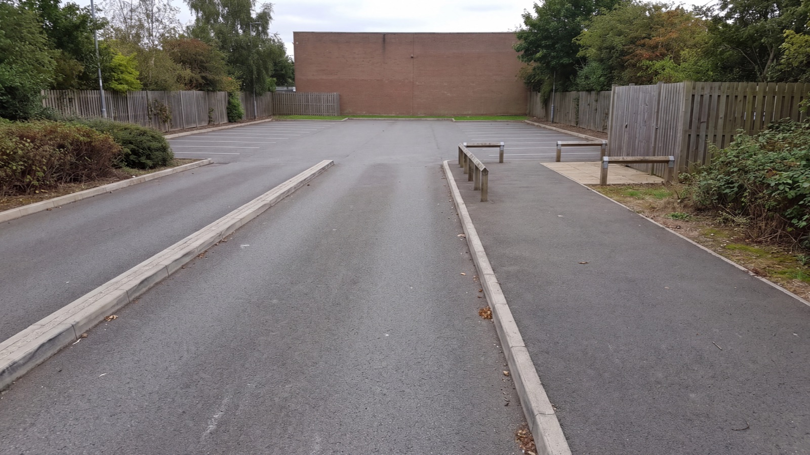 Parking access setting in natural light