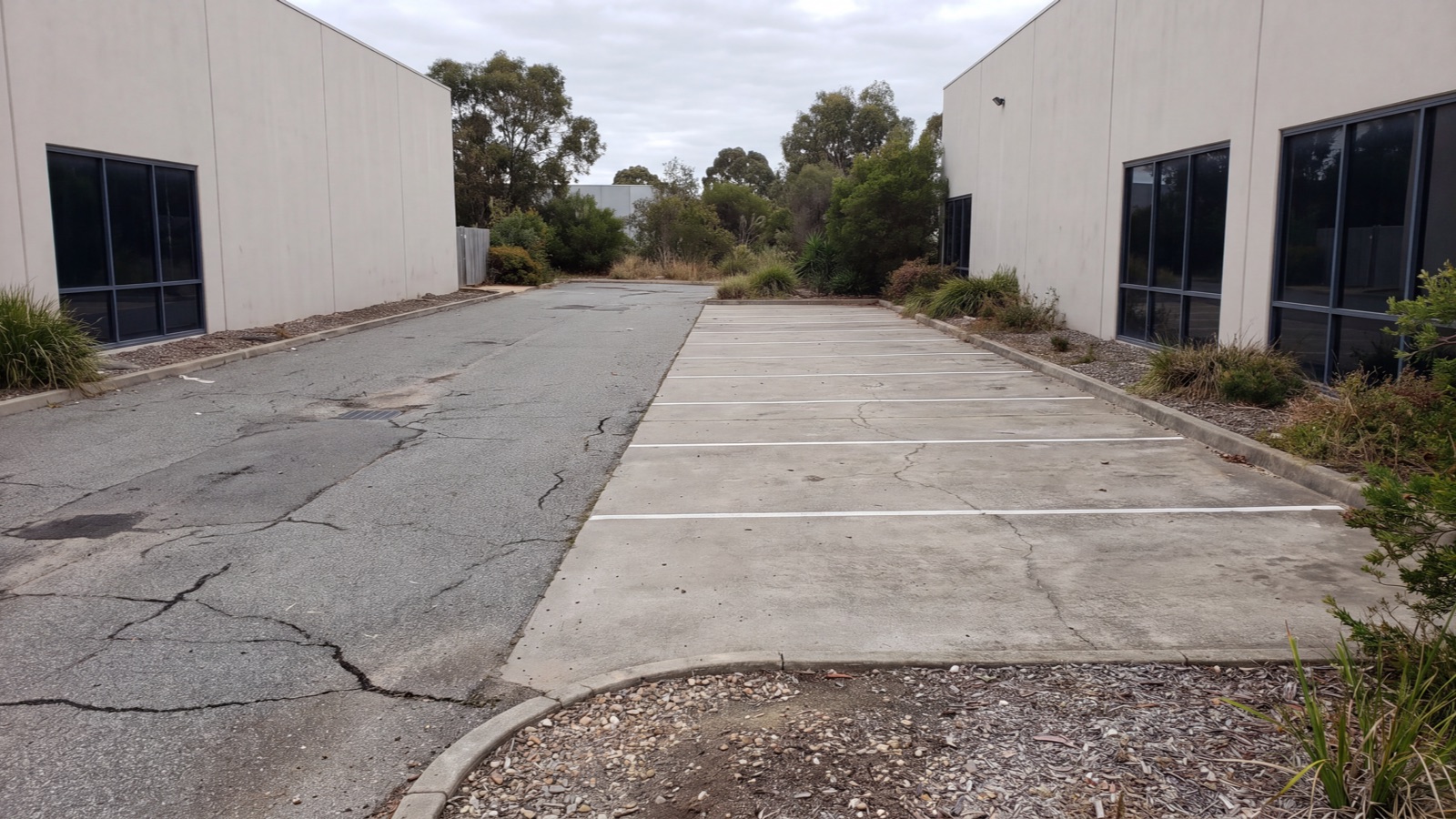 Parking access setting in natural light