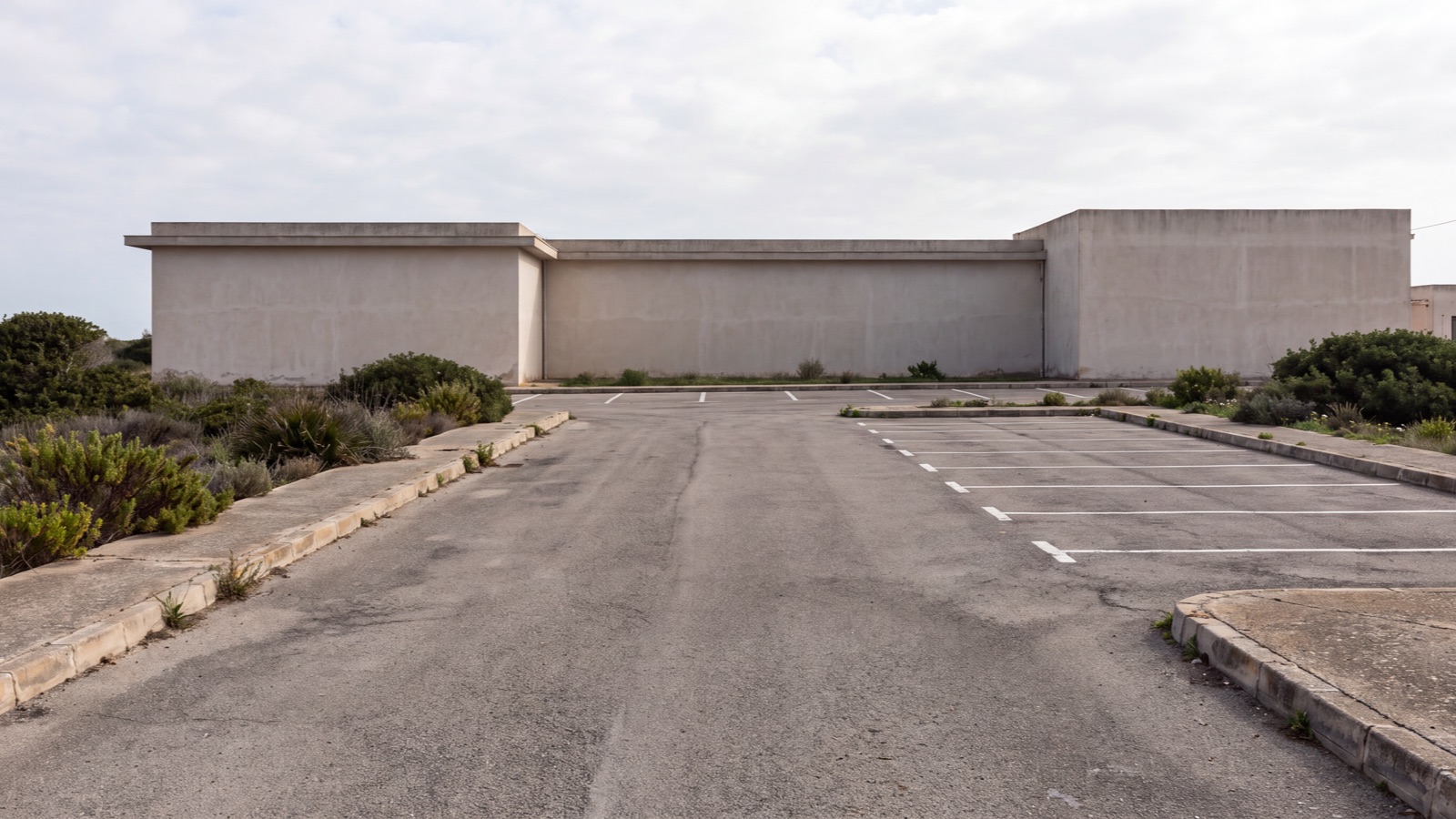 Parking access setting in natural light