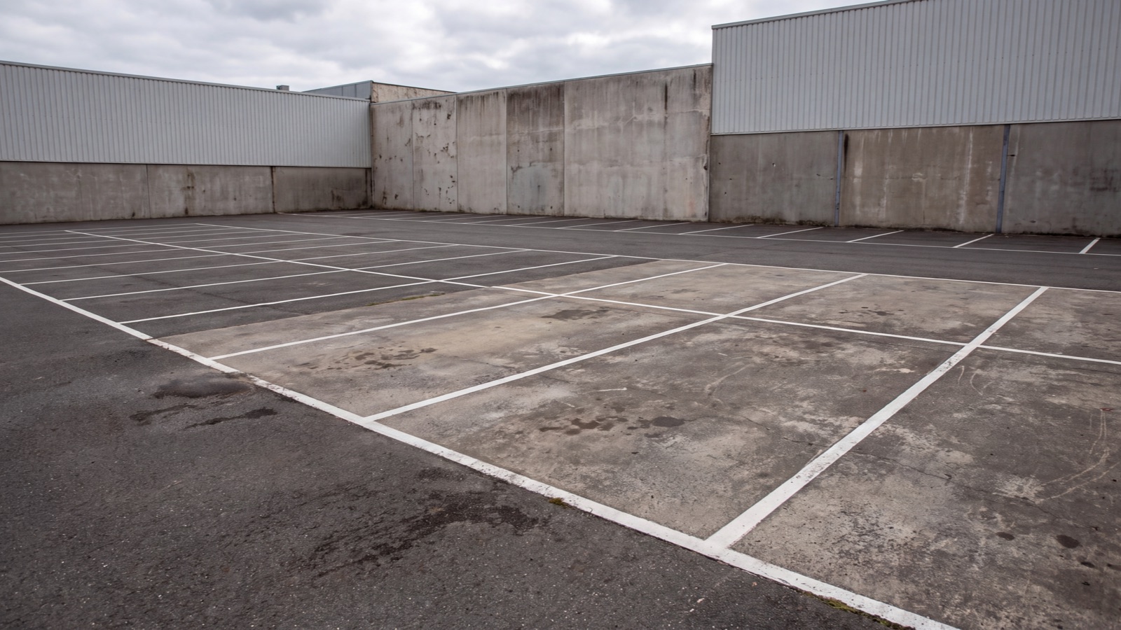 Parking access setting in natural light