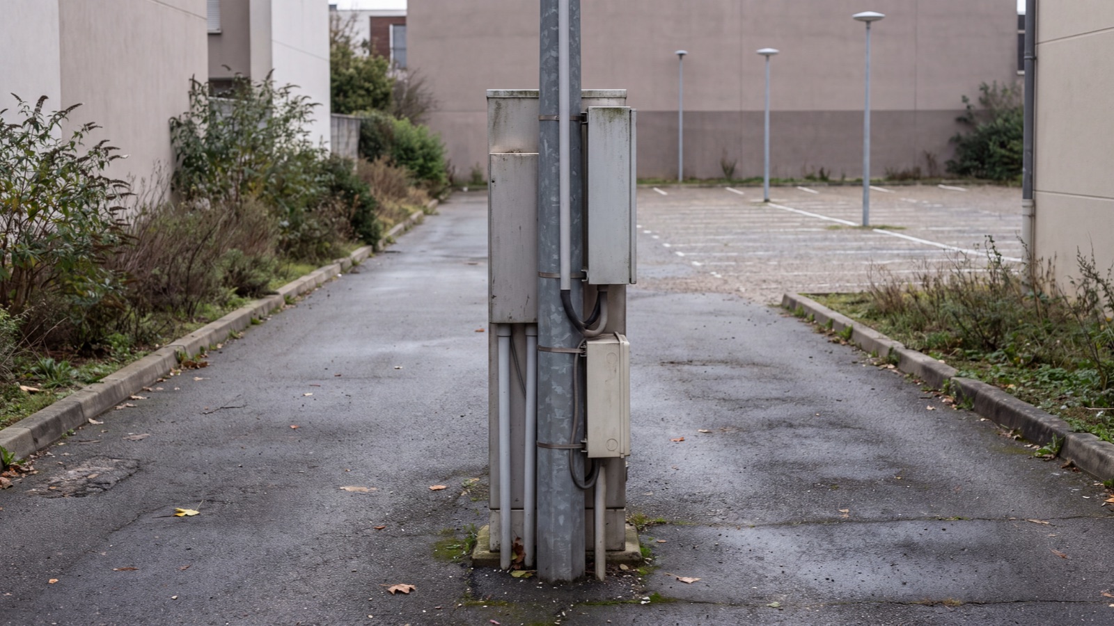 Parking access setting in natural light