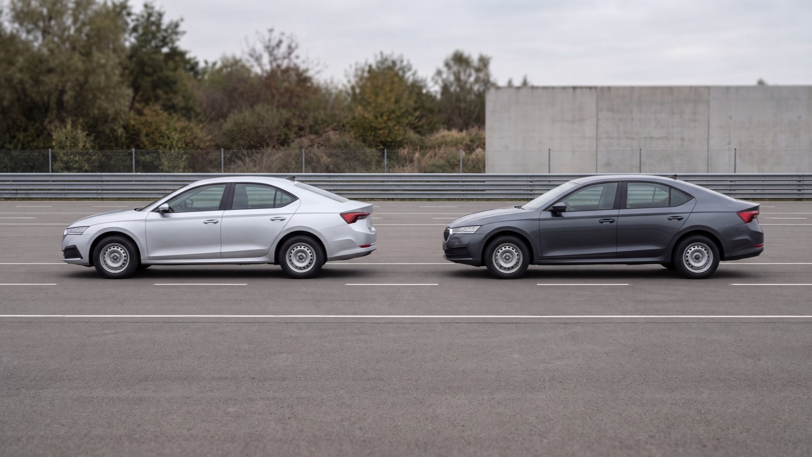 Parking access setting in natural light