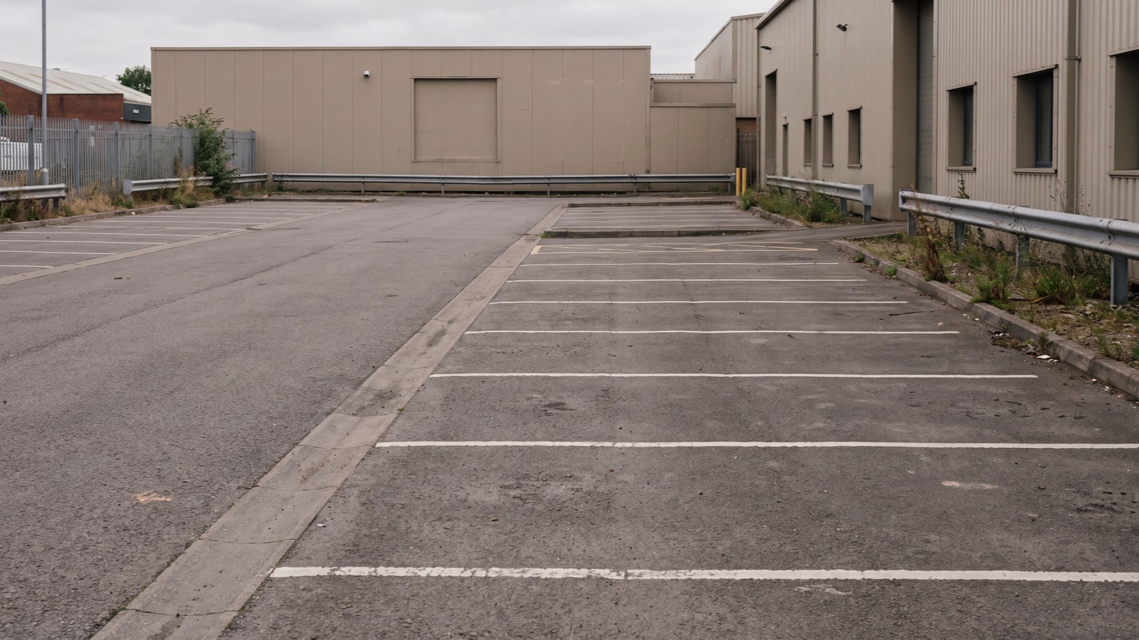 Parking access setting in natural light