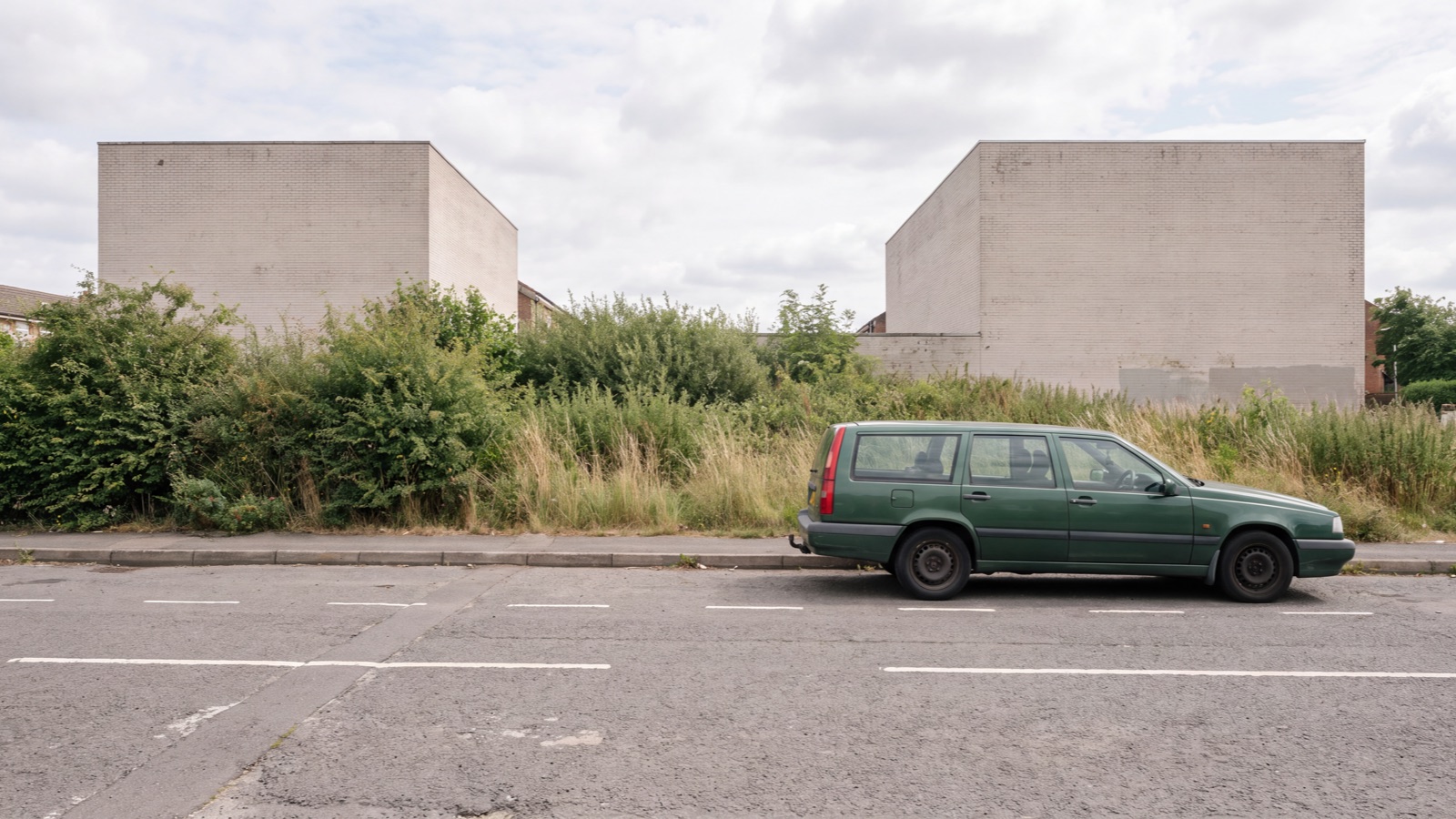 Parking access setting in natural light