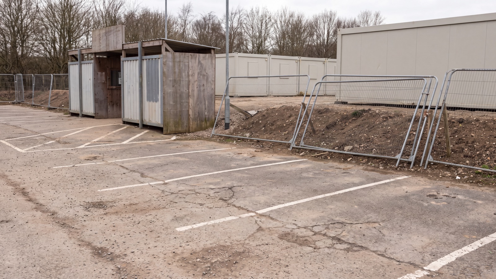 Parking access setting in natural light