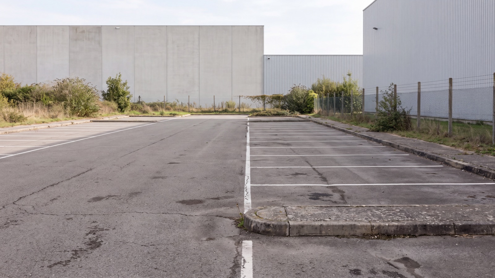 Parking access setting in natural light