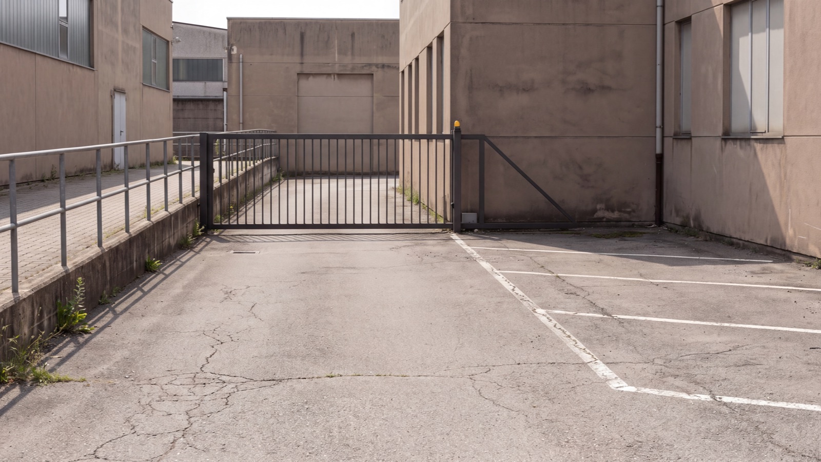 Parking access setting in natural light