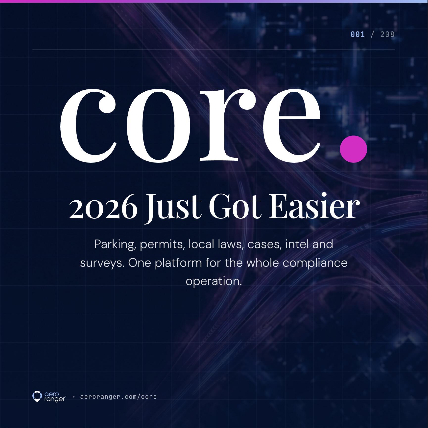 Aero Ranger CORE launch artwork for the Compliance Operations and Records Engine