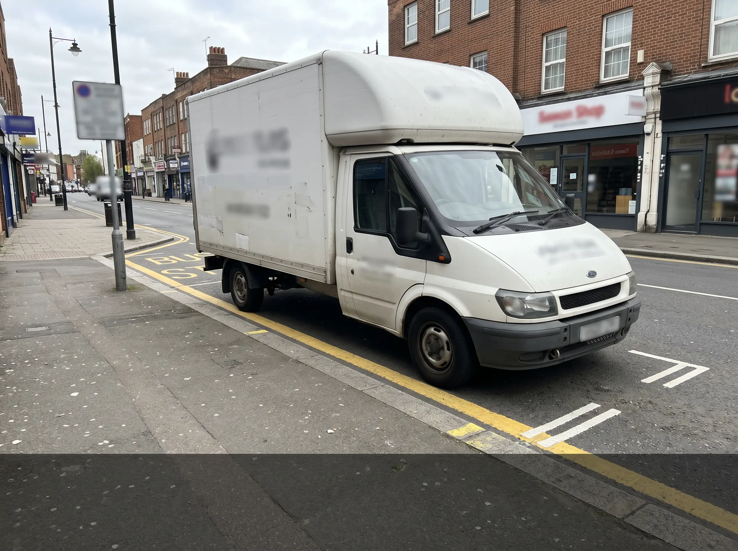 Vehicle stopped during active restriction evidence image