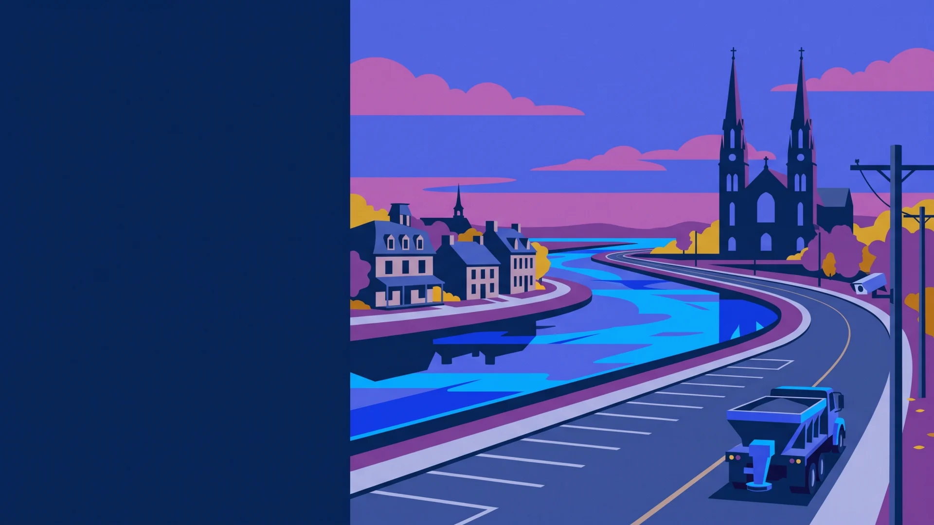 Drummondville ALPR, parking and compliance operations illustration