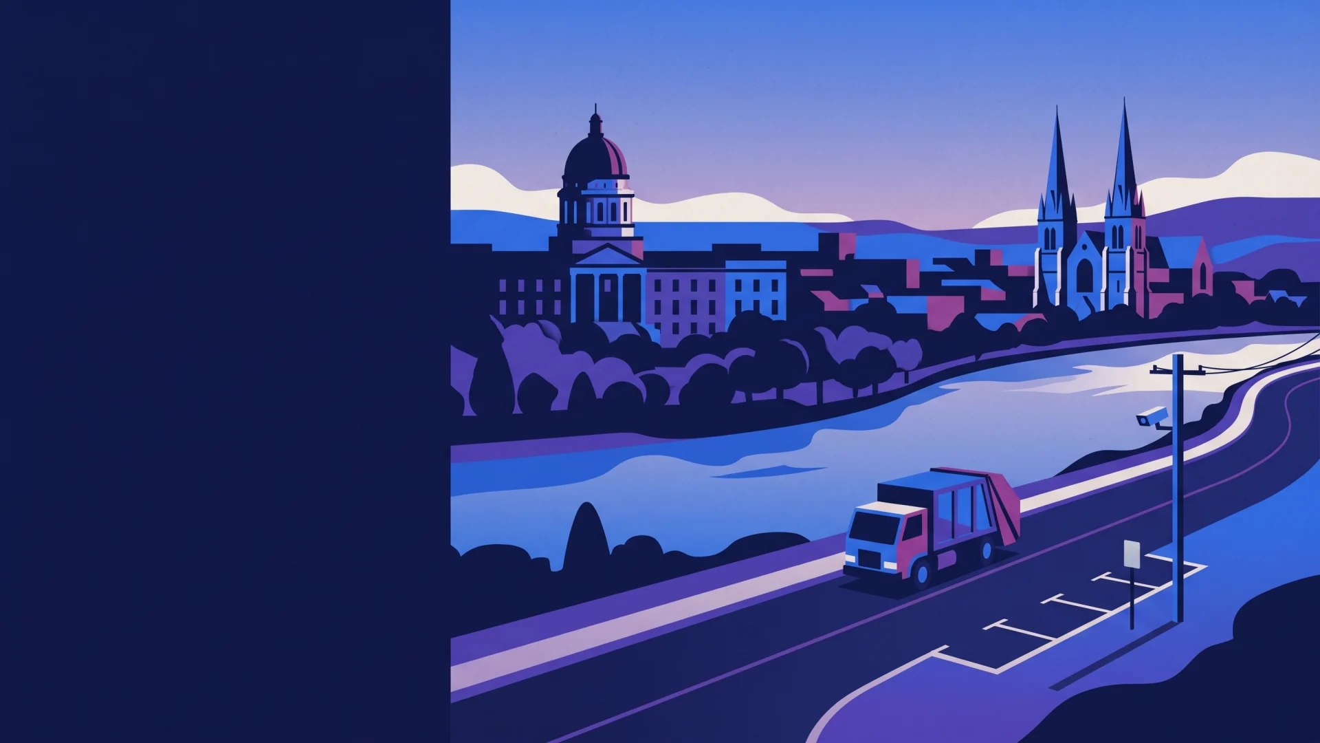 Fredericton ALPR, parking and compliance operations illustration