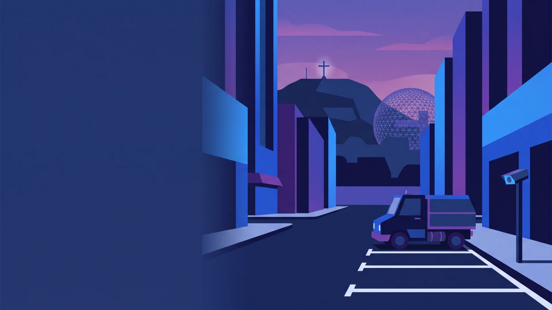 Montréal ALPR, parking and compliance operations illustration