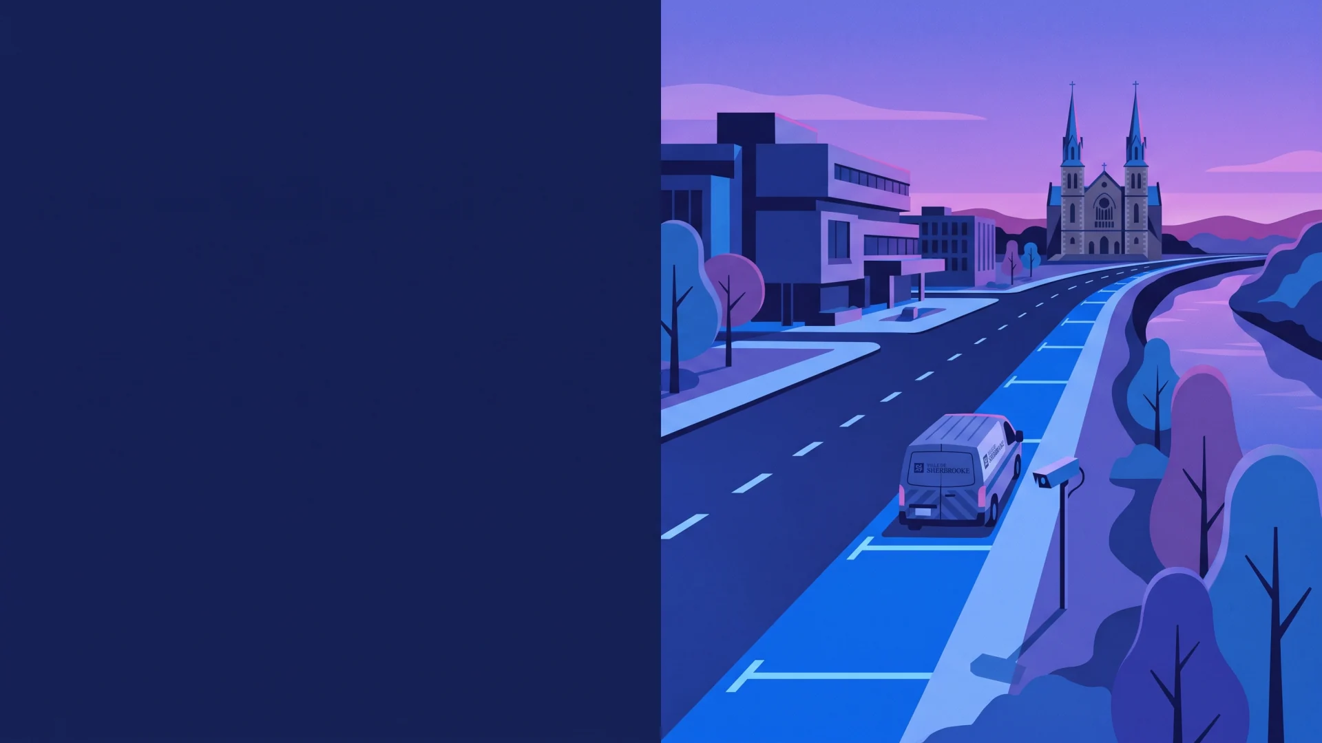 Sherbrooke ALPR, parking and compliance operations illustration