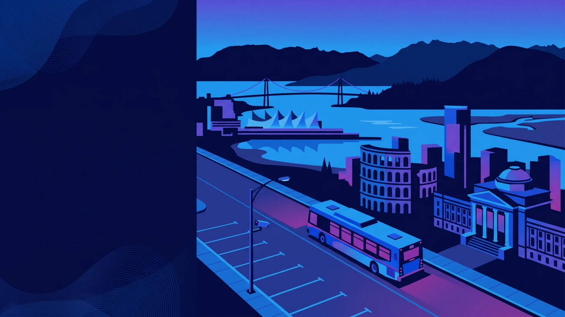 Vancouver ALPR, parking and compliance operations illustration