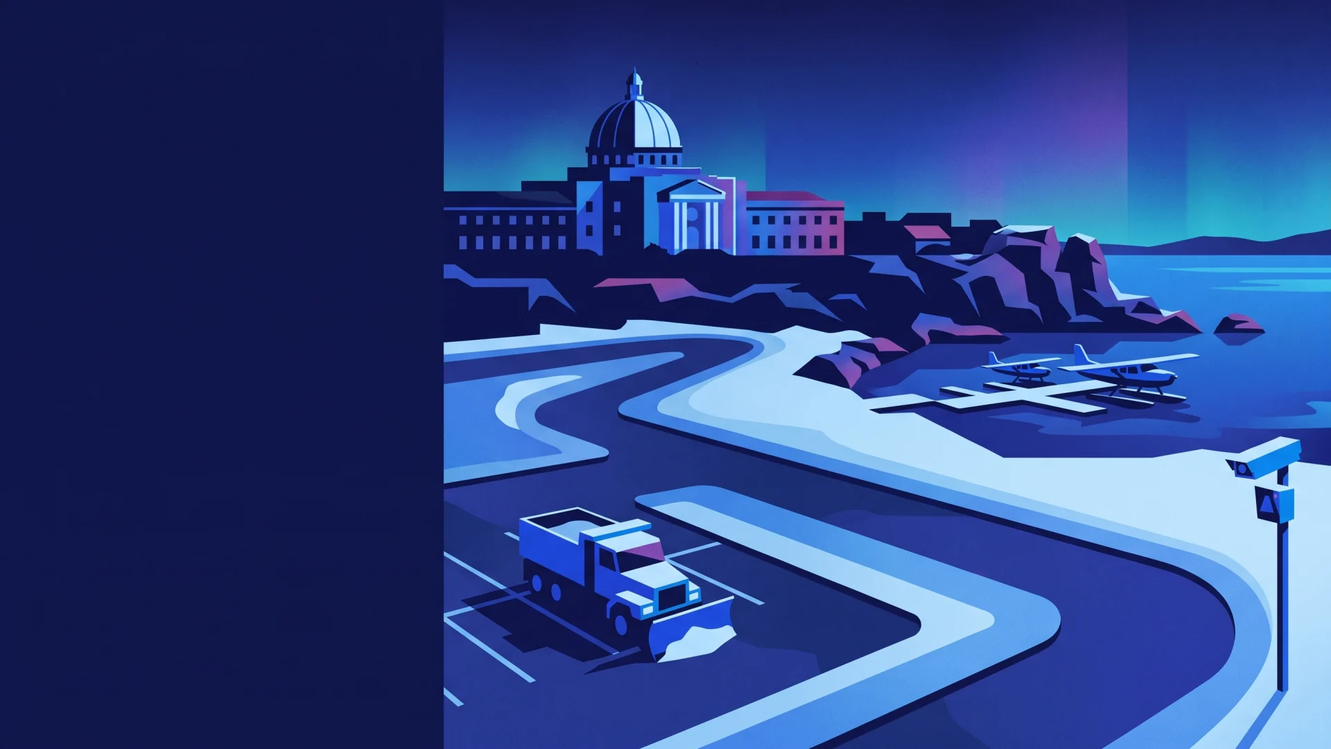 Yellowknife ALPR, parking and compliance operations illustration