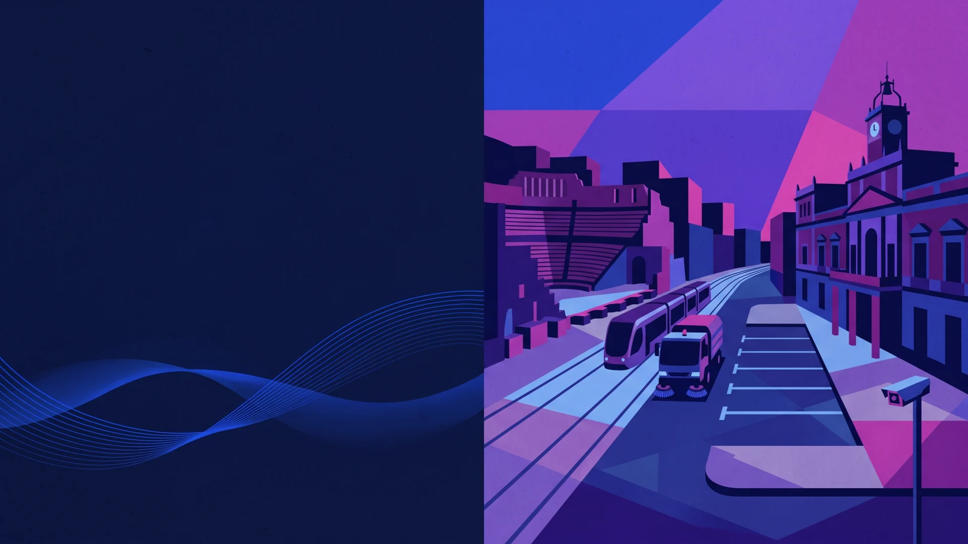 Ilustración editorial de operaciones ANPR y cumplimiento en Cartagena