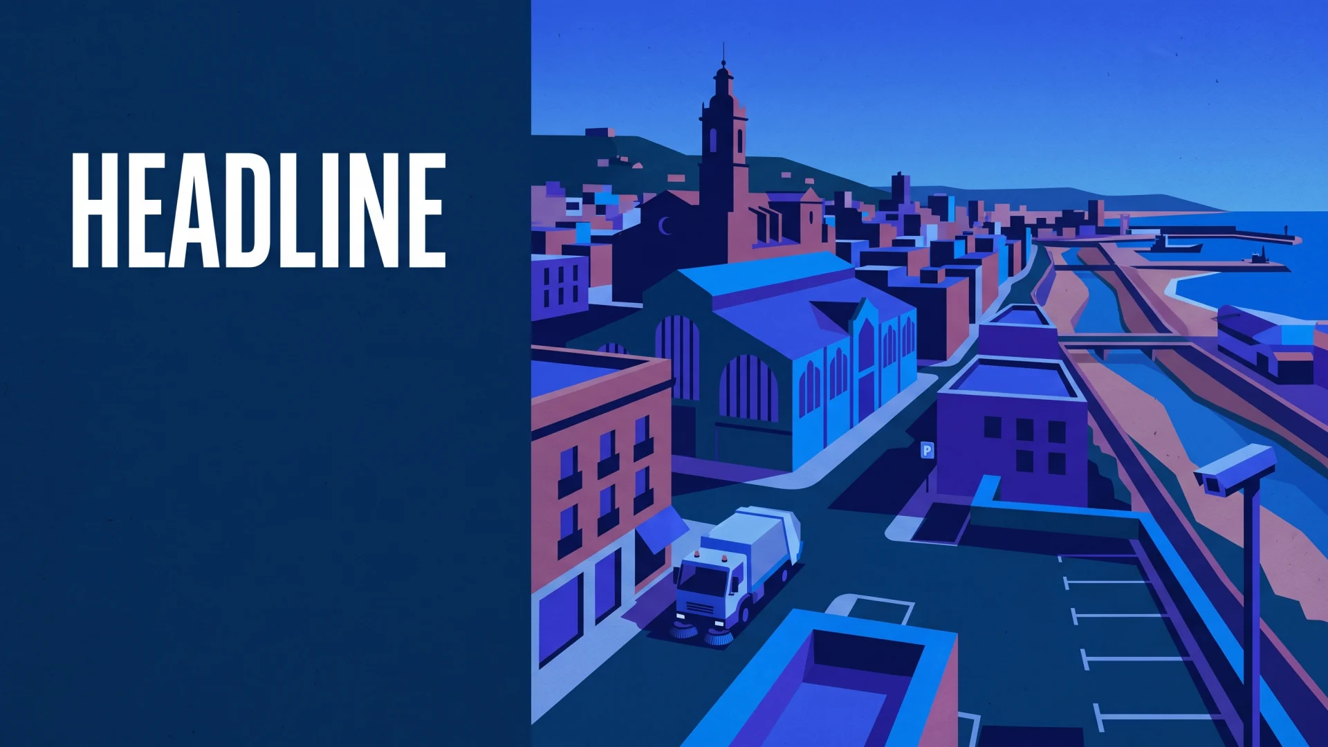Ilustración editorial de operaciones ANPR y cumplimiento en Castellón de la Plana