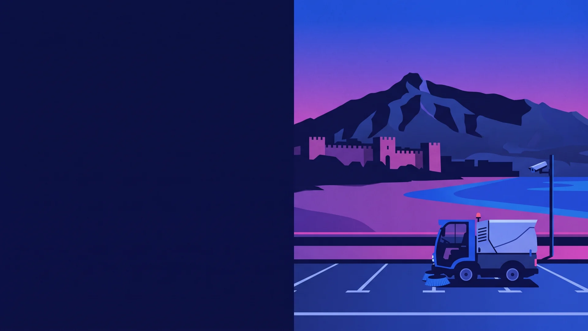 Ilustración editorial de operaciones ANPR y cumplimiento en Marbella