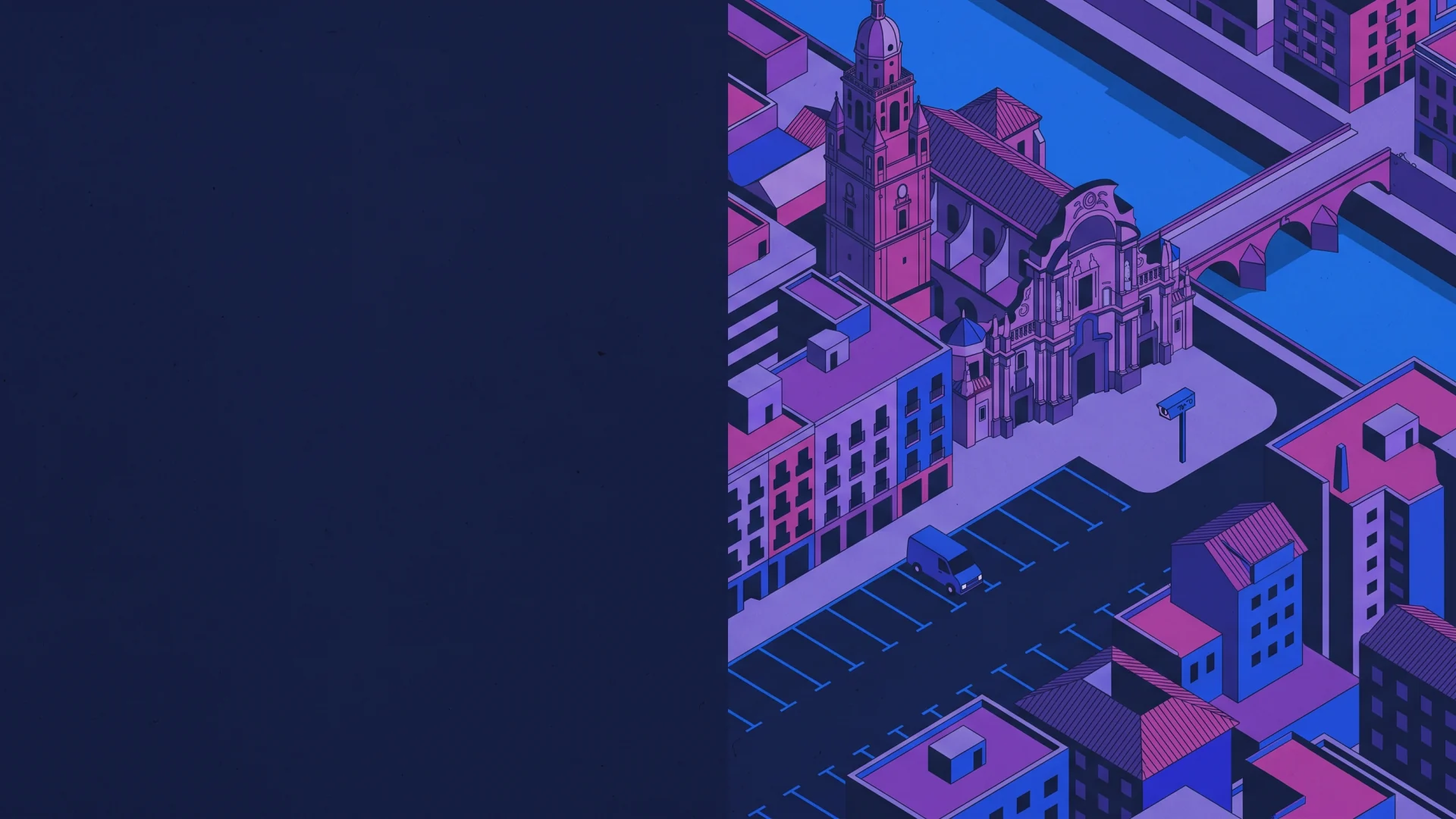 Ilustración editorial de operaciones ANPR y cumplimiento en Murcia