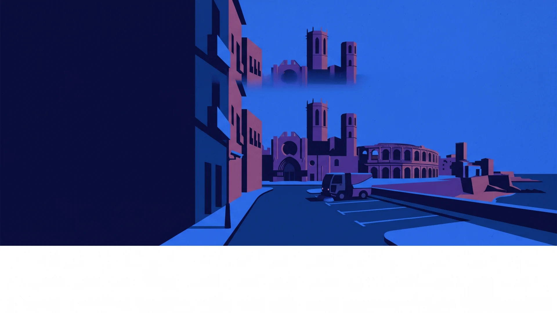 Ilustración editorial de operaciones ANPR y cumplimiento en Tarragona